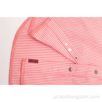 Camisa casual rosa de alta qualidade para verão